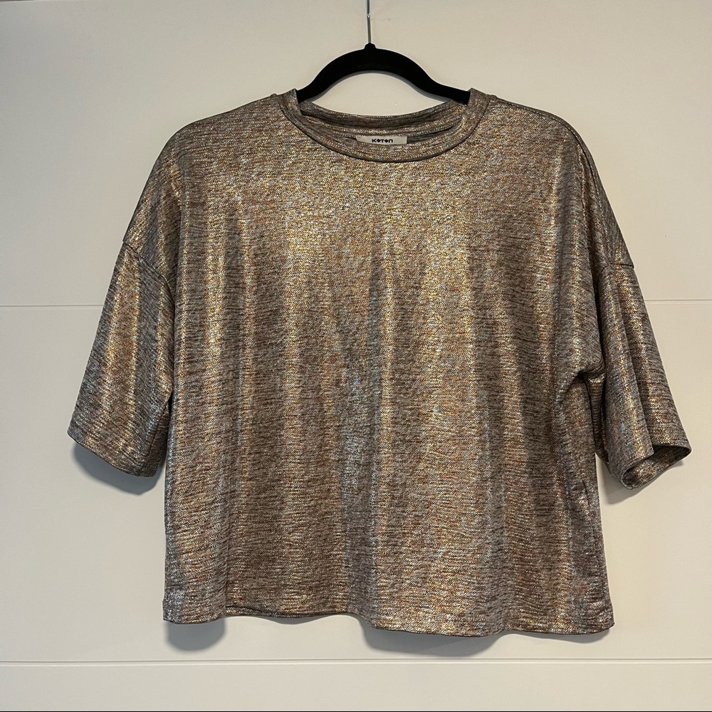 Koton | Shimmery Long Crop Tee Shirt